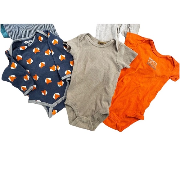 Baby Boys Bundle Of 9 Size 6-9 Mo John Deere Carters Bodysuits Footie Pajamas - Picture 4 of 4